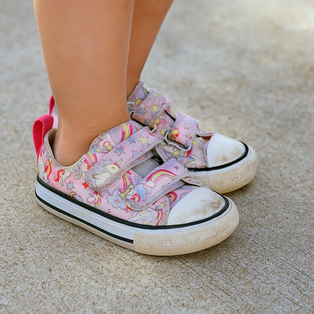Converse All Star “Neon Unicorn” Toddler Sneakers Size 5C